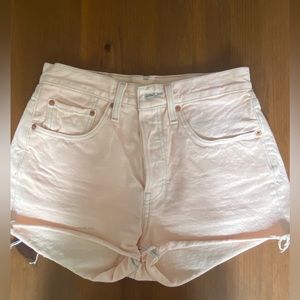 Peach/pink Levi’s 501s Shorts